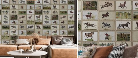 Junora Cadence Equestrian Wallpaper — desktop room preview 3