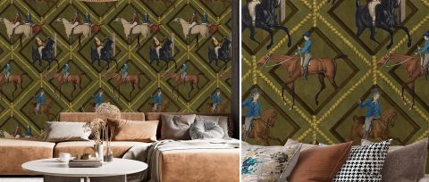 Junora Keepsake Equestrian Wallpaper — desktop room preview 3