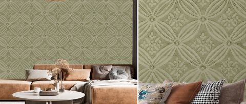 Kestrel Folio Geometric Wallpaper — desktop room preview 3