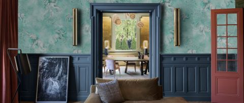 Larkspur Folio Animal Wallpaper — desktop room preview 3