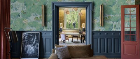 Merevale Daydream Marine Wallpaper — desktop room preview 3