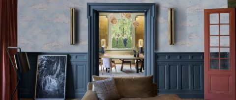 Merevale Gleam Celestial Wallpaper — desktop room preview 3