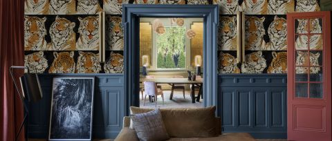 Merevale Journey Animal Wallpaper — desktop room preview 3