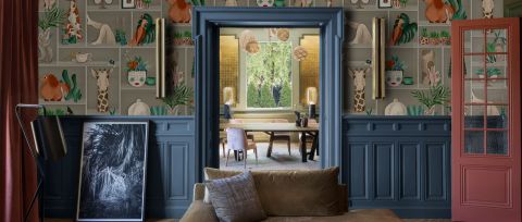 Merevale Muse Illustrative Wallpaper — desktop room preview 3