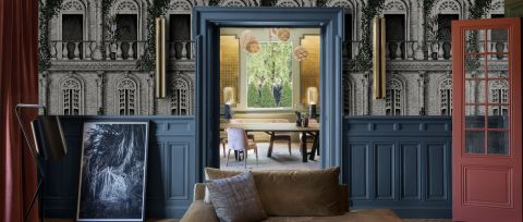 Merevale Prelude Architectural Wallpaper — desktop room preview 3