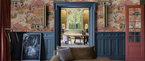 Merevale Tableau Animal Wallpaper — desktop room preview 3