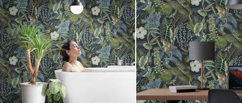 Norwyn Chronicle Tropical Wallpaper — desktop room preview 3