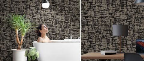 Norwyn Enclave Surface Effect Wallpaper — desktop room preview 3