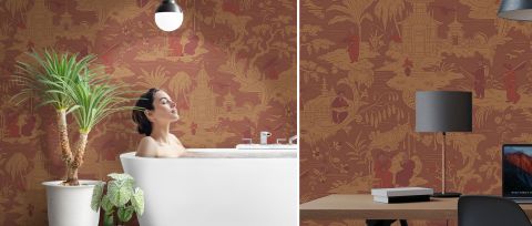 Norwyn Journey Scenic Wallpaper — desktop room preview 3