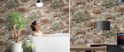 Orlena Keepsake Celestial Wallpaper — desktop room preview 3