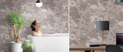 Orlena Story Chinoiserie Wallpaper — desktop room preview 3