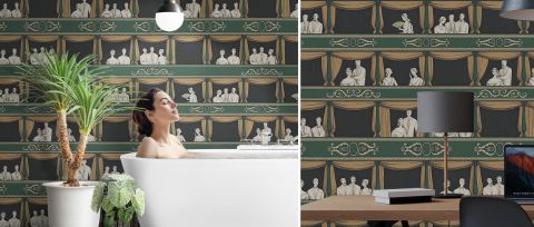 Peverly Drift Architectural Wallpaper — desktop room preview 3