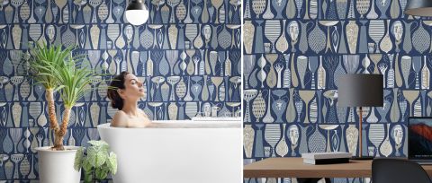 Peverly Haven Illustrative Wallpaper — desktop room preview 3