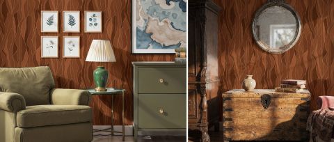 Quenora Keepsake Geometric Wallpaper — desktop room preview 3