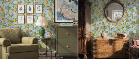 Solenne Folio Kitchen Motif Wallpaper — desktop room preview 3