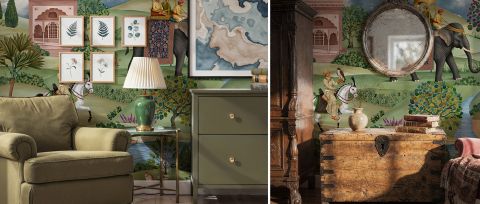 Umbervale Vista Animal Wallpaper — desktop room preview 3