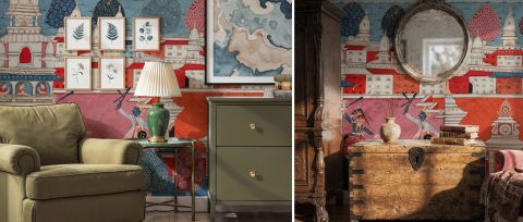 Virelle Chronicle Narrative Art Wallpaper — desktop room preview 3