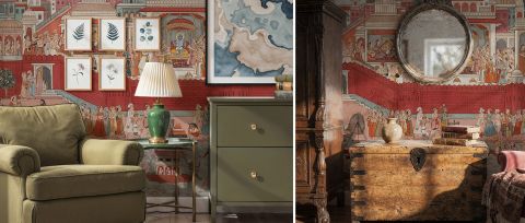 Virelle Daydream Narrative Art Wallpaper — desktop room preview 3