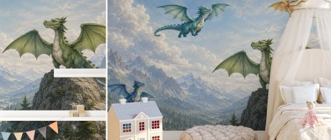 Virelle Drift Fantasy Kids Wallpaper — desktop room preview 3