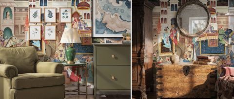 Virelle Journey Narrative Art Wallpaper — desktop room preview 3