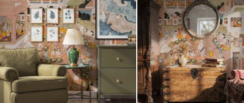 Virelle Keepsake Narrative Art Wallpaper — desktop room preview 3