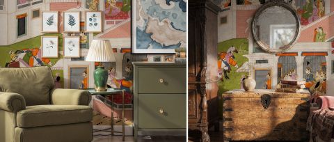 Virelle Rhapsody Narrative Art Wallpaper — desktop room preview 3