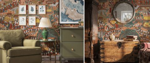Virelle Serenade Narrative Art Wallpaper — desktop room preview 3
