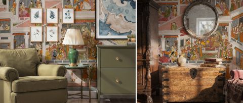 Virelle Whim Narrative Art Wallpaper — desktop room preview 3