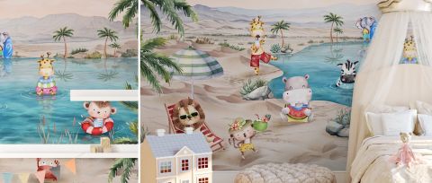 Wrenley Chronicle Ocean Kids Wallpaper — desktop room preview 3