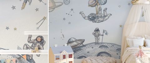 Wrenley Folio Sky Adventure Wallpaper — desktop room preview 3