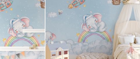 Yarrowmere Journey Sky Adventure Wallpaper — desktop room preview 3
