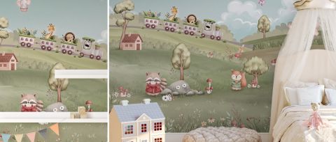 Yarrowmere Passage Sky Adventure Wallpaper — desktop room preview 3