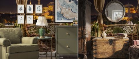 Zephora Serenade Architectural Wallpaper — desktop room preview 3