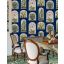 Navy — Thistlemere Echo Tropical Wallpaper — Navy colour swatch