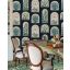Onyx — Thistlemere Echo Tropical Wallpaper — Onyx colour swatch