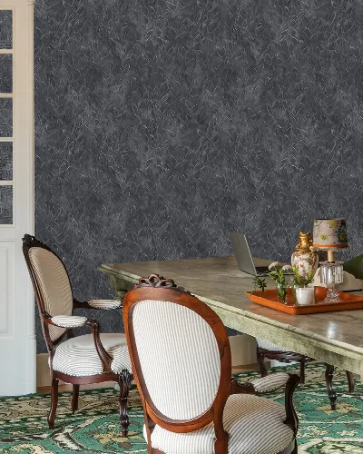 Quenora Atelier Botanical Wallpaper — Charcoal