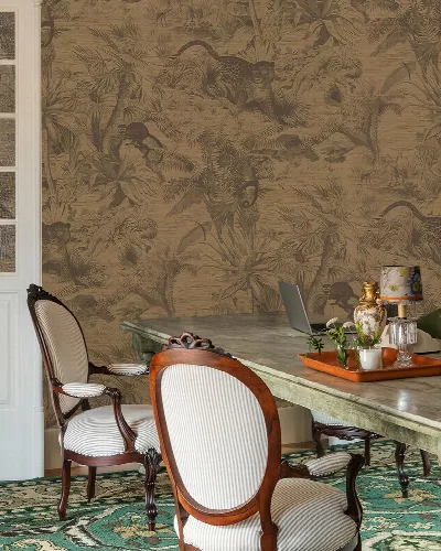 Norwyn Daydream Tropical Wallpaper — Antique Gold
