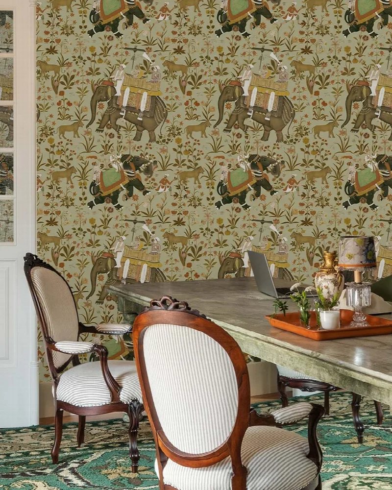 Fenwick Vista Indian Garden Wallpaper