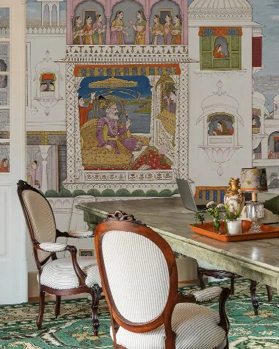 Virelle Tapestry Narrative Art Wallpaper