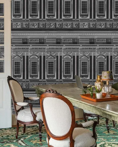 Elowen Folio Architectural Wallpaper — Graphite
