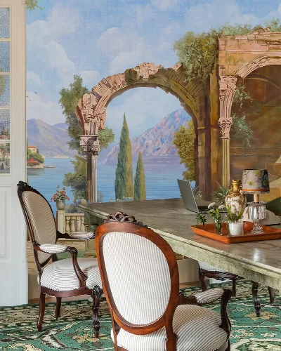 Yarrowmere Gleam Architectural Wallpaper