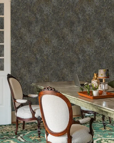 Quenora Atelier Botanical Wallpaper — Warm Brown