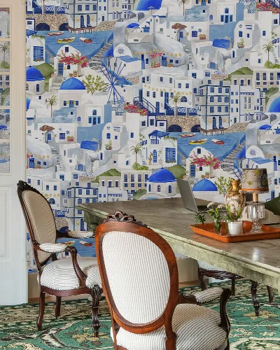 Norwyn Passage Mediterranean Wallpaper