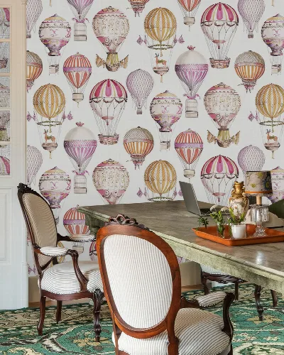Norwyn Echo Celestial Wallpaper — Blush