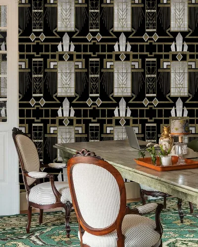 Elowen Journey Art Deco Wallpaper