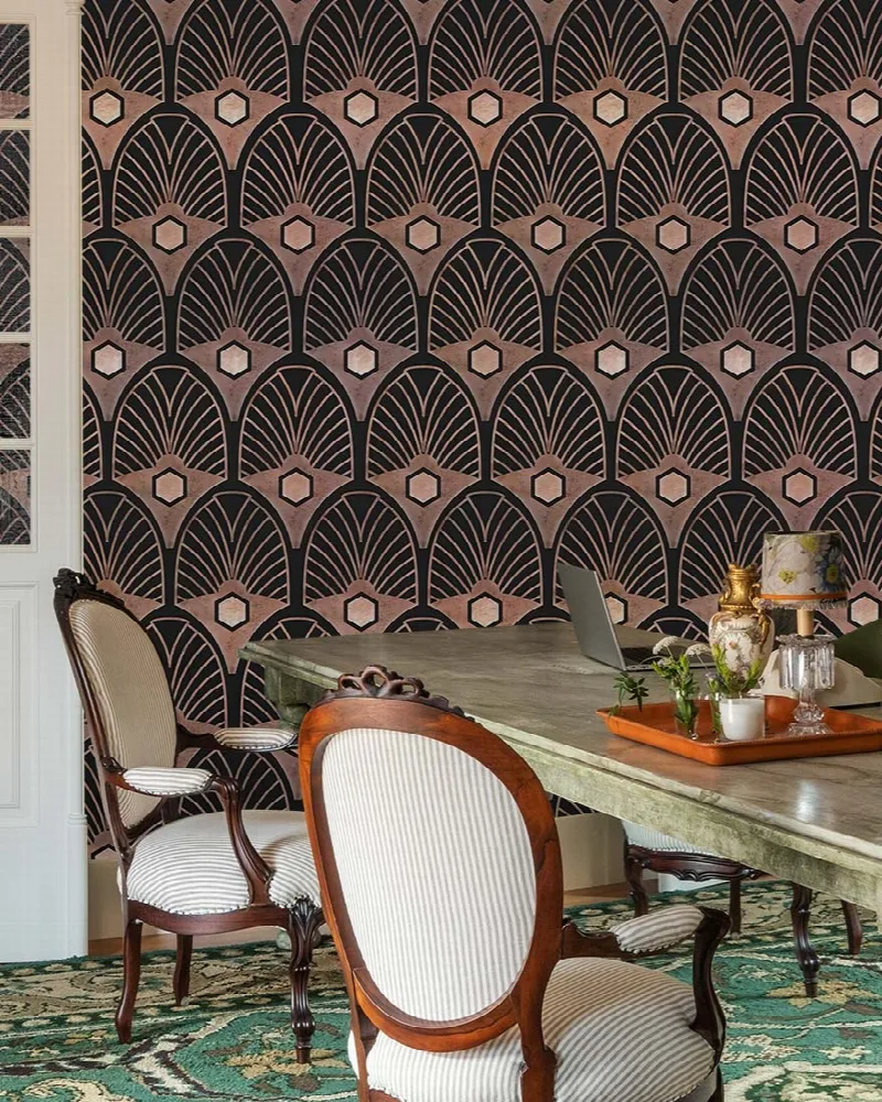 Elowen Solace Art Deco Wallpaper