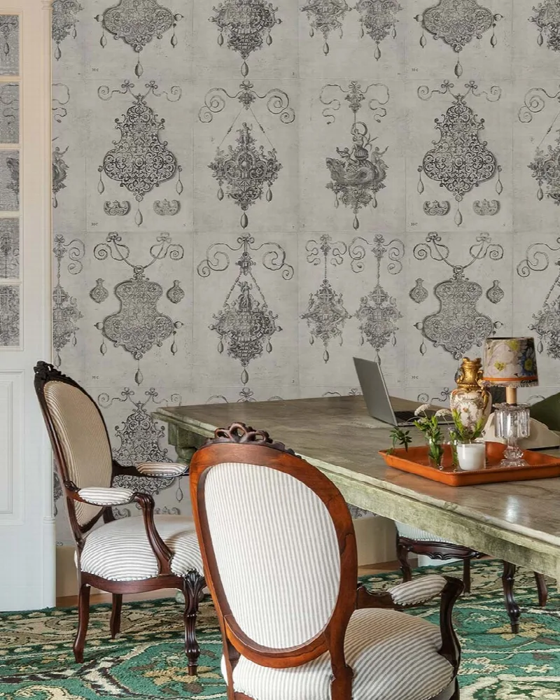 Celandine Echo Ornamental Wallpaper