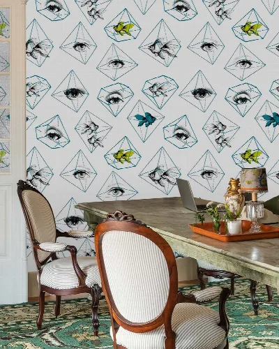 Celandine Haven Marine Wallpaper