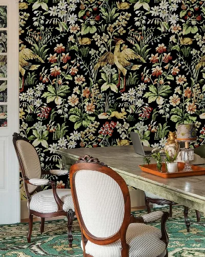 Bellora Tapestry Dark Floral Wallpaper