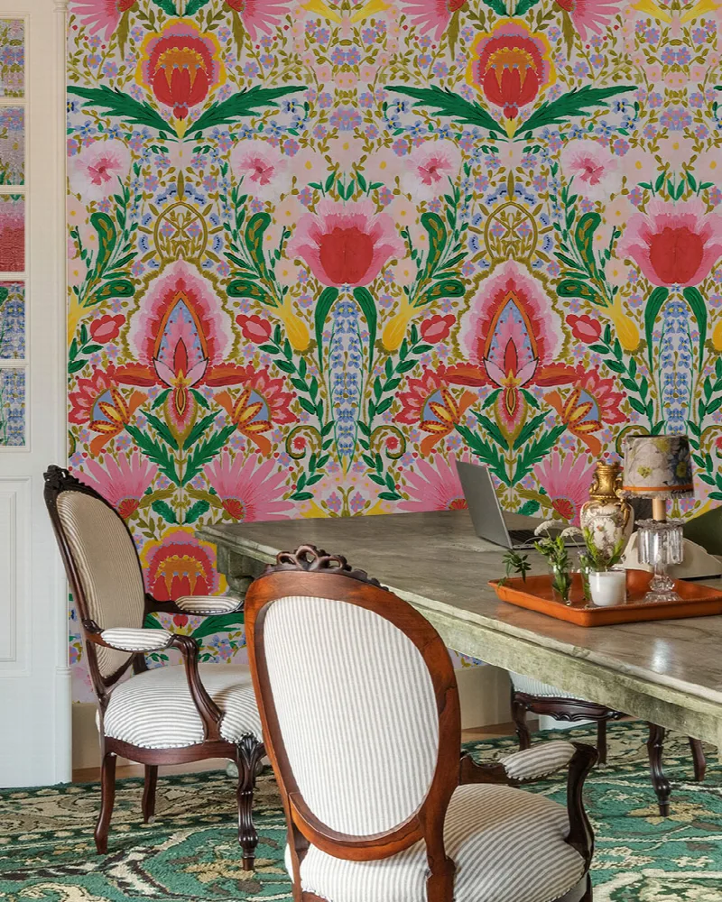 Iverley Verse Floral Wallpaper